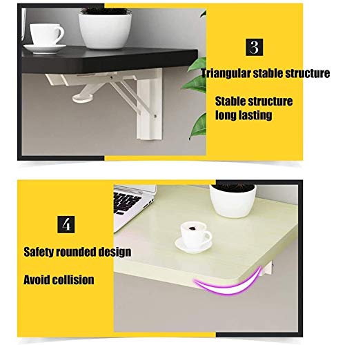 Table de cuisine murale rabattable pour manger à deux dans une petite pièce - 7