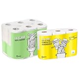 Pack Ahorro Hogar Dia - Papel Higiénico Cuidado & Confort 3 Capas (12 Rollos) + Papel de Cocina Extra Absorbente (3 Rollos) - Celulosa Virgen de Alta Resistencia y Suavidad.