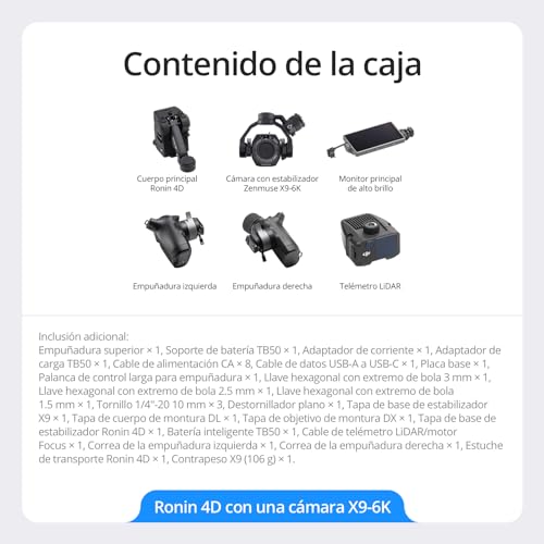 Ficha técnica DJI Ronin 4D 6K - Fernando Cortés