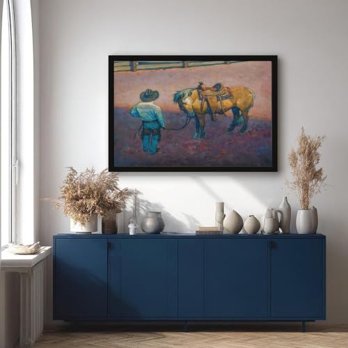 Toile Young Palomino Howard Post - Décoration murale grand format pour salon chic