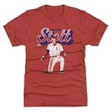 500 LEVEL Bryson Stott T-Shirt (Premium Men's T-Shirt, Large, Tri Red) - Bryson Stott Philadelphia Shine WHT