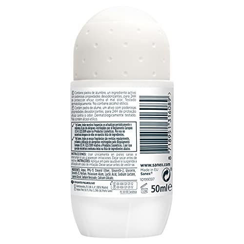 Sanex Natur Protect Invisible, Desodorante Roll On - 50 ml - Imagen 3
