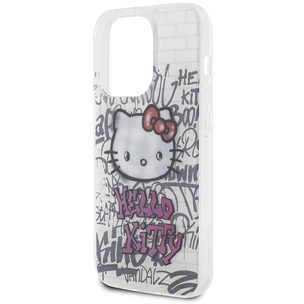 Coque iPhone 13 Pro Hello Kitty On Bricks coque rigide IML protection blanche 6.1 pouces - 6