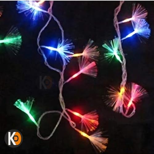 Image of K D 20 led Radium Flower Light 8ft String Light for Diwali /Navratri /Christmas for Indoor & Outdoor Decoration Lights, Specially for Temple Decoration (Radium Flower)