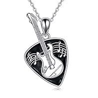 ▶Guitar Pick Design: This special guitar pick necklace is a symbol of giving “the gift of live music to inspire joy, connectedness, and a positive, potentially life-changing experience to as many people in need as possible.” ▶Material: S925 Sterling ...