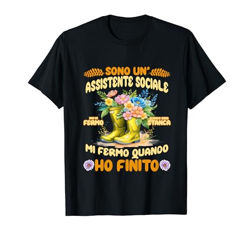 Regalo Social Worker Assistente Sociale Maglietta