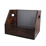 Schallplatten-Organizer: Sorgen Sie für Ordnung auf Ihrem Schreibtisch, Sie können die Position der Schallplattenständer nach Bedarf ändern, Er kann auch als Bücherregal oder Alben-/Zeitschriftenständer verwendet werden und ist überall einsetzbar.