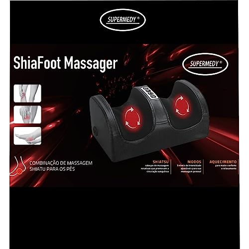 Massageador Shiatsu Para Os Pés ou pernas Bivolt Shiafoot Supermedy NO BRASIL