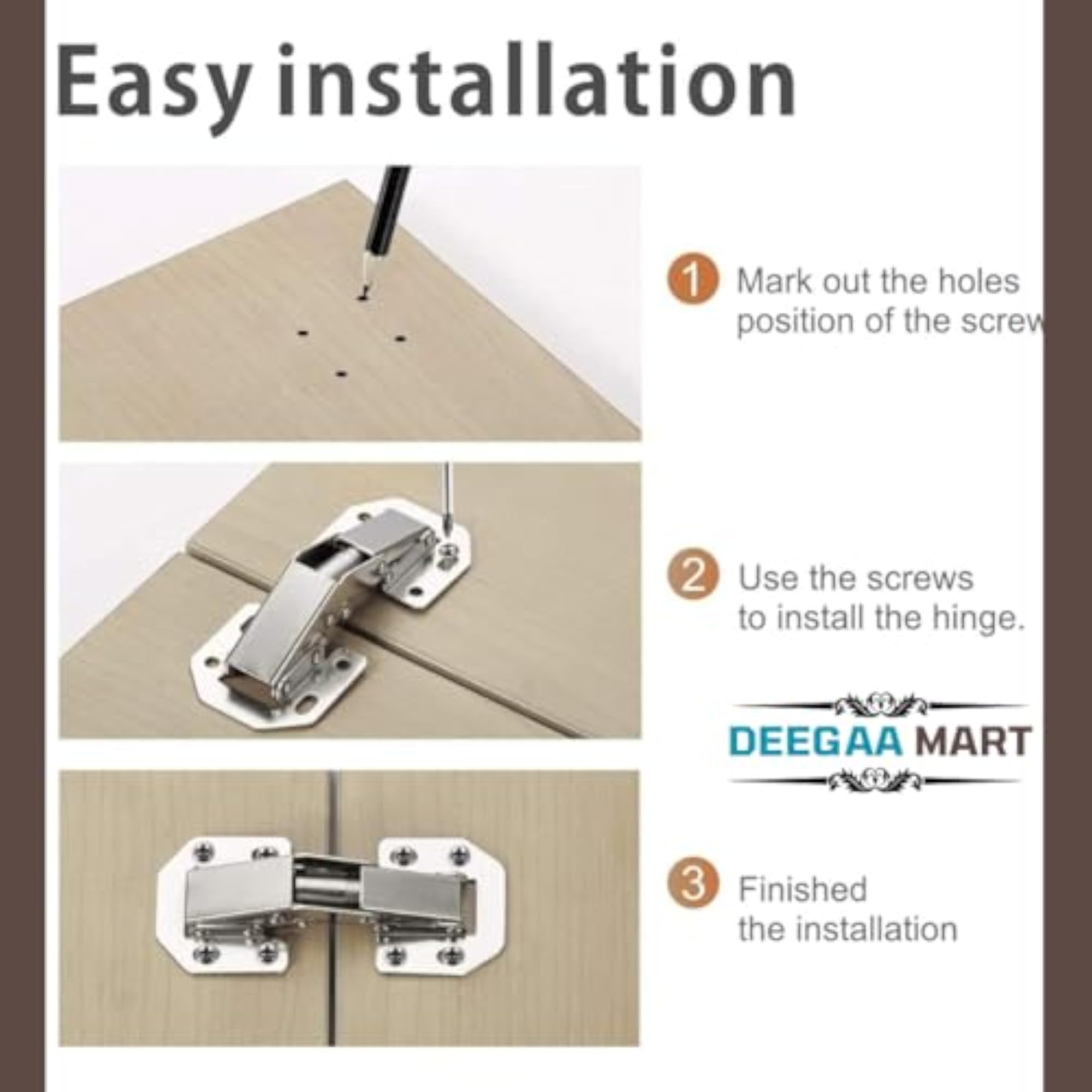 Concealed Cupboard Door Hinges, Soft Close