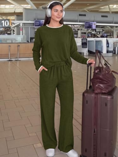 KIRUNDO 2 Piece Matching Lounge Sets for Women Fall Outfits - image 2