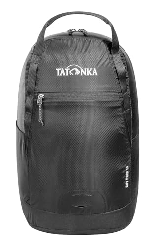 Tatonka Rucksack City Pack 15l - Kleiner, Leichter Daypack aus recycelten Materialien - 15 Liter Volumen (Black)