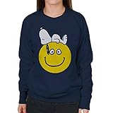 snoopy pullover damen esprit Hochwertiges Peanuts Produkt. Peanuts Snoopy Lying On A Smiley Face Women\'s Sweatshirt