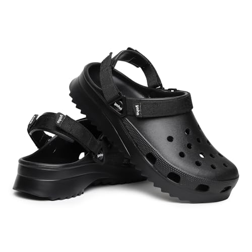 Image of YOHO Hacker Clogs for Men | Waterproof Monsoon Footwear & Rainy Shoes | Adjustable Strap Cushioned Sandals