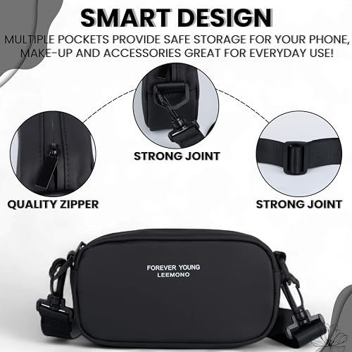 Image of TS WITH TECHSUN Small Crossbody Bag for Women | PU Leather Sling Bag with Adjustable Strap | Women's Handbags | Mini Purse for Women | Travel Crossbody Pouch For Keys, Makeup Etc.