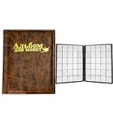 [Tragbar]: Münzsammelalbum das sehr klein und leicht zu tragen ist. Transparente Kunststofftaschen erleichtern das Anzeigen und Austauschen. Umschlagklappen halten Münzen sicher, sind nicht leicht herauszufallen und einfach zu bedienen.