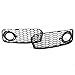 Ancher Fog Light Grilles w/Black Trim Ring Fit for 08-12 Audi A5 S-Line / S5 B8 RS5 Style Honeycomb 2008 2009 2010 2011 2012 Notice: for S-Line Bumpers Only!! Not for Standard Bumpers!!
