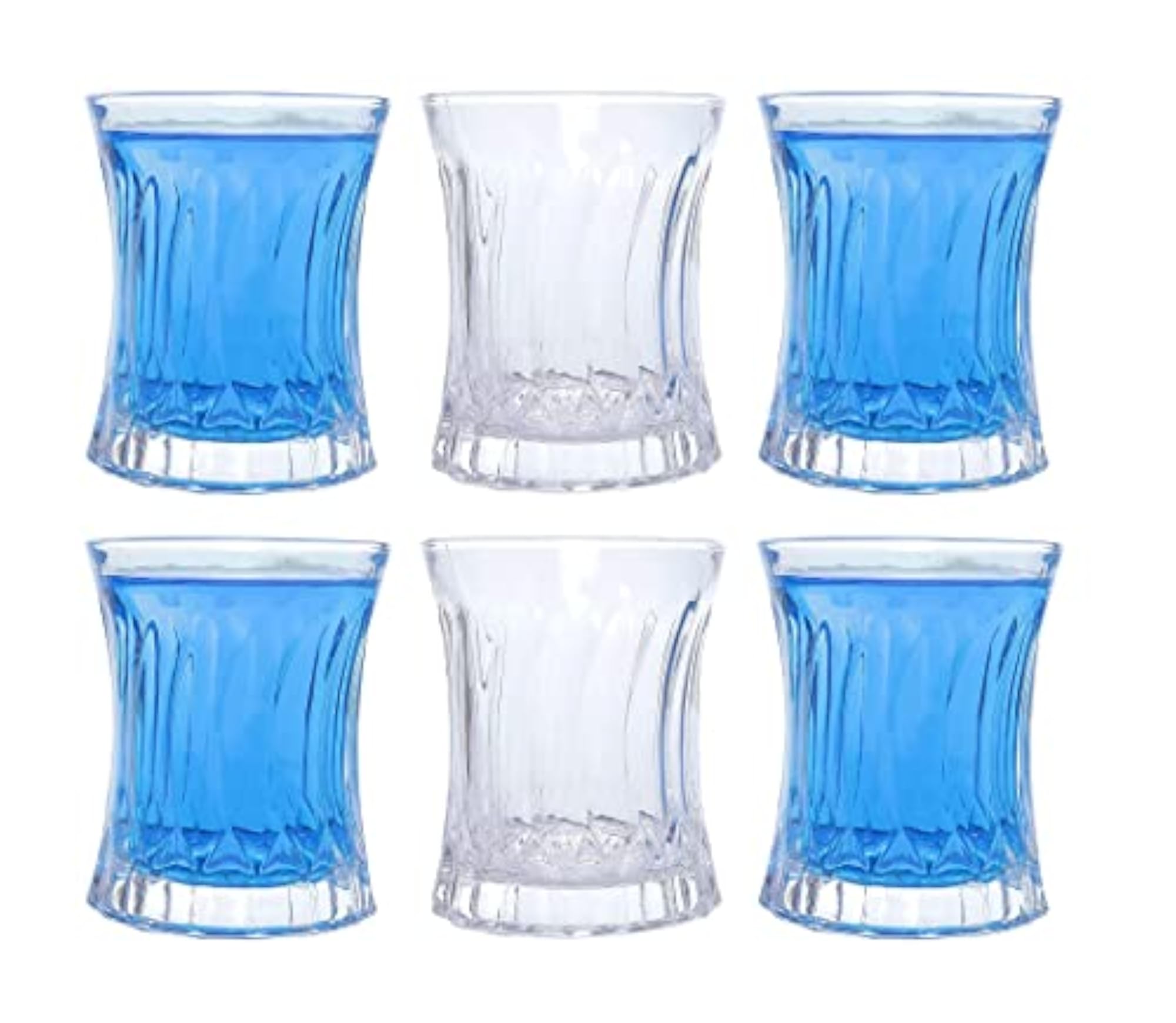Fancy Crystal Whiskey Glasses 210 ml Bar Glass