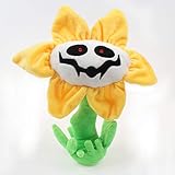 25cm Sunflower Plush Toys, Stuffed Toys Dolls Flowey Sans, Soft Plush Figures Pillow, Game Fans...