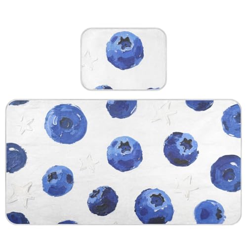 Blueberry Star – Protège-matelas rafraîchissant pour bébé, 71,1 x 132,1 cm, coussinets hygiéniques réutilisables pour enfants, adultes