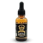 Grey Beard's Grooming Lounge - Wild Vanilla Beard Oil for Men -Eliminates Itch & Dandruff - Deep Conditioning with Jojoba, Argan & Grapeseed Oils - Vanilla & Sandalwood Scent Natural Beard Oil (1oz)