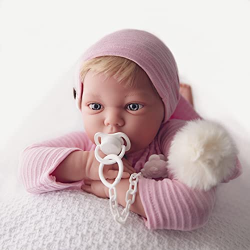 MARÍA JESÚS Reborn Baby Silikon Vinyl Reborn Puppe 2,3 kg und Head Drop Effekt Reborn Baby mädchen dekoriert mit… – Bild 7