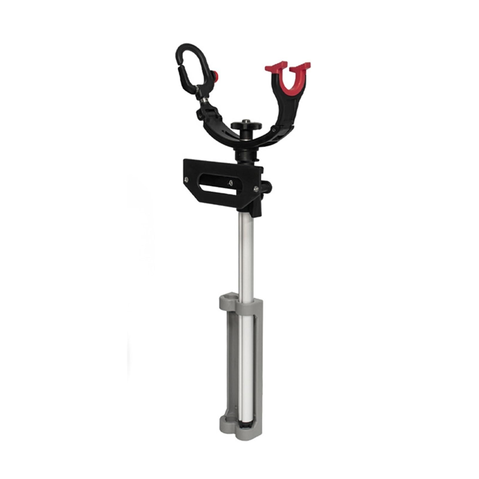 Angelrutenhalterung, einziehbar und abnehmbar, Verstellbarer Winkel, Halterbox aus Aluminiumlegierung, Zubehör for Angelgeräte
