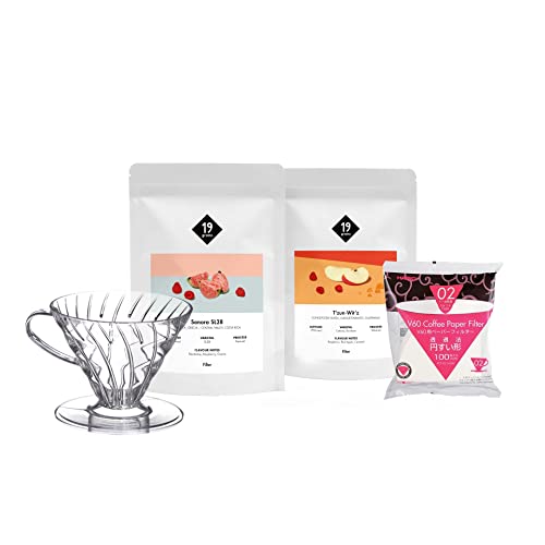 Homeoffice Kaffee Set Filterkaffee | 2x 250g | V60 & Filter | 2x 250g ganze Bohnen | frisch geröstet | 100% Arabica Kaffeebohnen | specialty coffee | 19grams Kaffeerösterei Cover