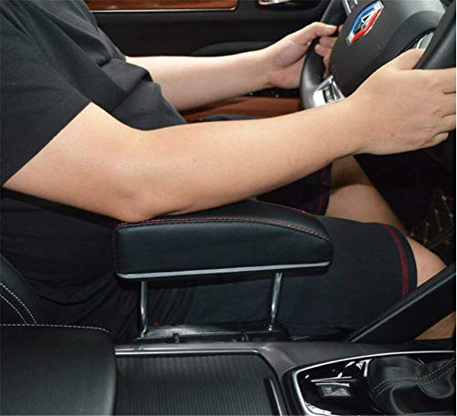 Car Elbow Support Pads Car Central Adjustable Height Comfort Armrest Rest Pads for General Seat Gap Car Driver,Black2