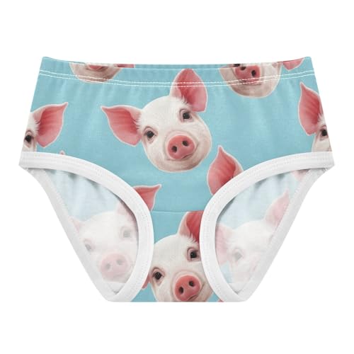 Cute Pig Pinkblue Underwear Toddler Girl, Kids Underwear Girls, 2T–8 Years