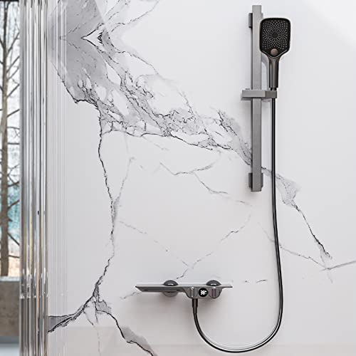 Robinet de baignoire cascade ensemble de douche laiton mural - 3