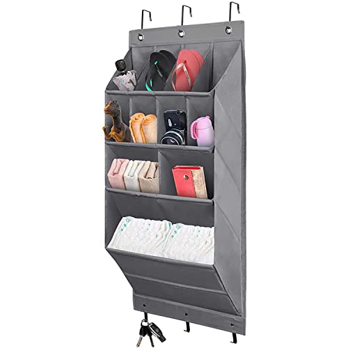 NELLHOMY Organizador de zapatos sobre la puerta, almacenamiento de zapatos colgante, almacenamiento de varios compartimentos con 6 ganchos para zapatos, accesorios para el hogar, etc (S)