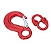 Lifting Connector Hook, Alloy Steel 2 Ton Capacity Hook, Red Coated Safety Set with Accessories for Industrial Lifting and Material Handling Applications