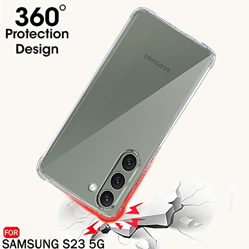 Image of TheGiftKart Ultra-Hybrid Crystal Clear Back Cover Case for Samsung Galaxy S23 5G | 360 Degree Protection | Shockproof Design | Hard Back Cover Case for Samsung Galaxy S23 5G (PC & TPU | Transparent)