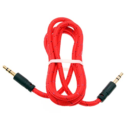 Cable Auxiliar de Audio 3.5mm para Amazon Fire Kindle Red miniatura 1