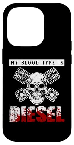 My Blood Type is Diesel Mechanic Signs,Truck Diesel Mechanic �X�}�z�P�[�X iPhone 14 Pro �p