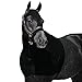 Resistance Horse Hood Slinky Lycra Zippered Mane Braid Shoulder Guard (Medium, Black)