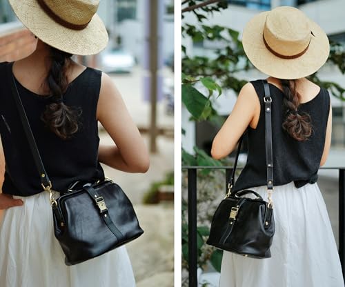 Soft Leather Doctors Bag- Doctor Style Bag, Leather Purse, Off Shoulder Bag, Monogram Leather Bag, Every Day Carry large4