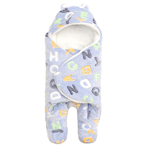 Hiver Gigoteuse Bebe Couverture Emmaillotage Nouveau Ne Nid Dange Naissance Unisex Chaud Sac De Couchage En Polaire Avec Pieds Separe Pour Sieges Auto Landaus Coques Poussettes Lits Cadeau Noel Literie Et Linge De