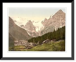 Historic Framed Print, Trafoi Hotel Tyrol Austro-Hungary, 17-7/8" x 21-7/8"