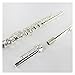 Silver-plated Flute 16-hole Closed-hole Flute In C Key, White Copper B Tail E Key flute instrument