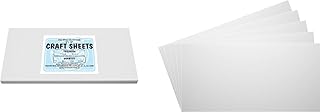 White Flexible Plasticard Plastic Durable Polystyrene Modeling Craft Sheets - 6" x 12" - .060 inch Thick - (10 Pack)