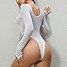 iiniim Women's Mesh See Through Bodysuit Lingerie High Cut Leotard Monokini Sling Shot Swimwear Type D One Size