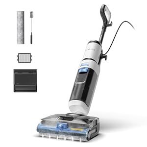 Tineco FLOOR ONE S6 Stretch Steam Nass Trockensauger, 160 °C Tineco BoostSteam, Anti-Verwicklungs-Design, FlashDry Selbstreinigung, Dampfreiniger mit Kabel für eingetrocknete Flecken und Fugen