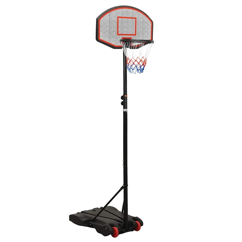 Soporte de baloncesto ajustable de 258 a 363 cm con soporte enrollable para jardín e interior