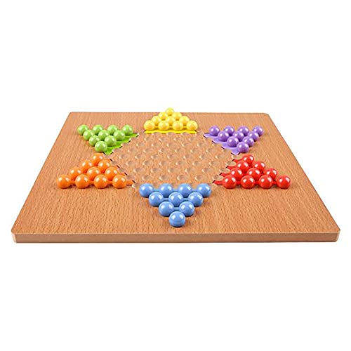 Classic Wooden Board Games, Great For Prizes, 10" (10" Wooden Chinese Checkers) #TOP6