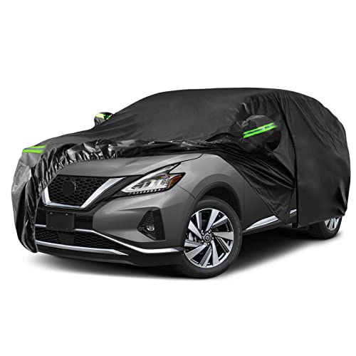 Image of Waterproof Car Covers Replace for 2003-2025 Nissan Murano, 6 Layers All Weather Custom-fit Car Cover with Zipper Door & Windproof Bands for Snow Rain Dust Hail Protection (Murano)