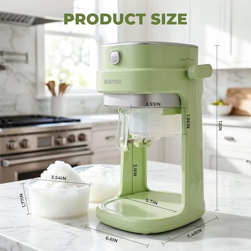 SUSTEAS Snow Cone Machine, Shaved Ice Machine with Adjustable Texture - image 6