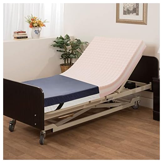 Medacure Pressure Redistribution Foam Hospital Bed Mattress - 3 Layered Visco Elastic Memory Foam - 80" x 36" x 6" - Hospital Grade Nylon Cover Included