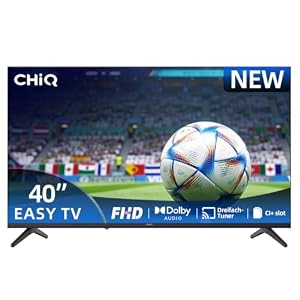 CHiQ 40D210M 40 Zoll Full HD Fernseher mit Dolby Audio, Rahmenlos