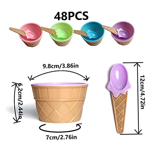 Bols à dessert grand format avec cuillères intégrées pour simplifier le service des invités
